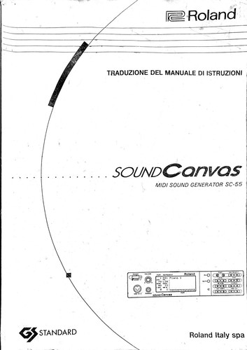 Manuale italiano roland sound - manuale,