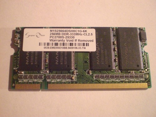 Nanya ddr 256mb 333 pc2700 - 256mb,