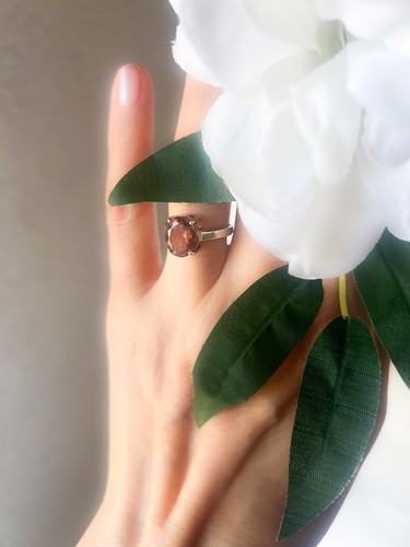 Elegante anello solitario - elegante,