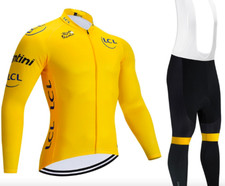 Tuta ciclismo Invernale Tour de France MTB Completo Felpato  Gel divisa bici