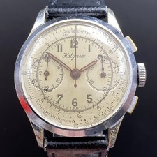 Orologio Cronografo Vintage Halgreen Berna Telemetro 17 Jewels Landeron 48 Svizzero