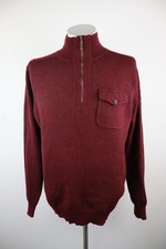 HARMONT & BLAINE MAGLIONE VINTAGE UOMO TG 2XL SWEATER MAN CASUAL LANA COTONE ZIP
