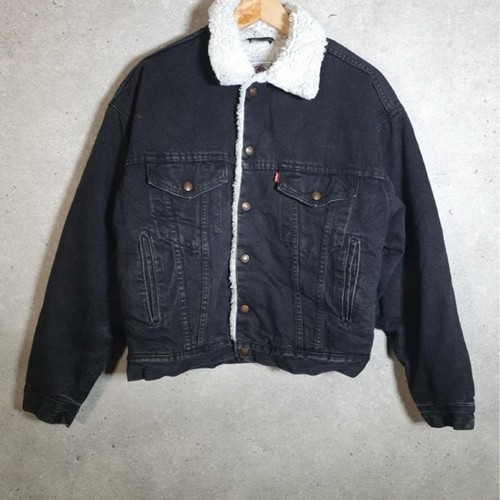 Giacca camionista jeans sherpa