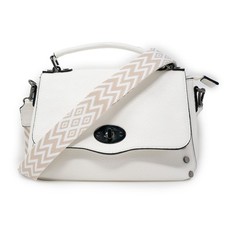 Borsa donna bianca mano - bianca, a