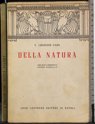 Della natura lucrezio - natura.,