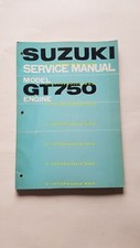 Suzuki GT 750 1972 manuale officina MOTORE INGLESE originale Workshop manual