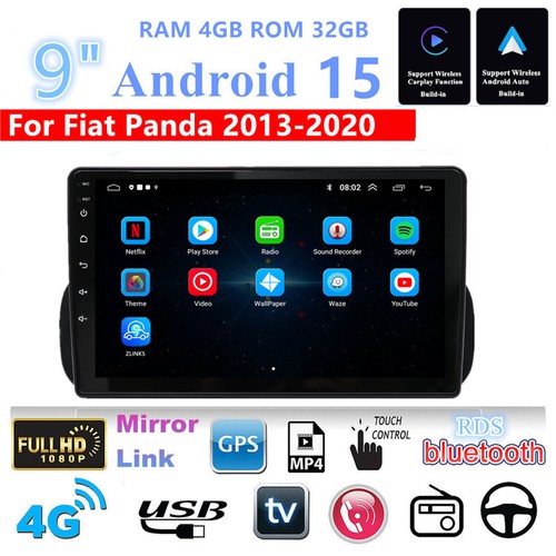 Autoradio din 4 32gb - 9", 4+32gb