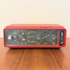 RADIOSVEGLIA VINTAGE MINERVA U80 1980 MODERNARIATO RADIO AM-FM FUNZIONANTE RARA