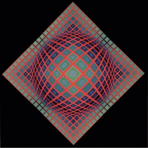 Victor vasarely offset 1971 - vasarely,
