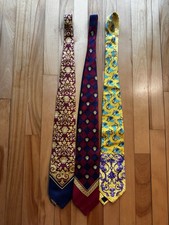 Lotto di tre cravatte vintage