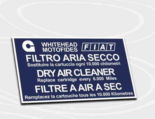 Adesivo filtro aria secco - filtro,