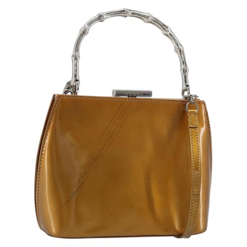 Gucci borsa bambù - borsa, pelle