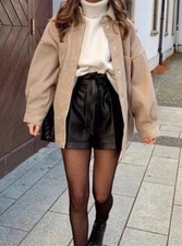 ZARA Black Faux Leather