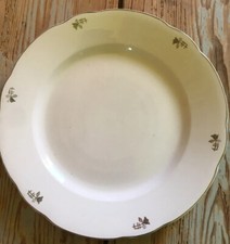 1950 Ceramica Revelli Laveno Vassoio Piatto Portata  Filo Platino Porcellana