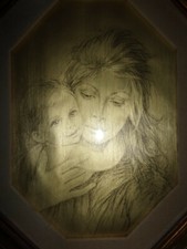 Quadro foglia oro maternità