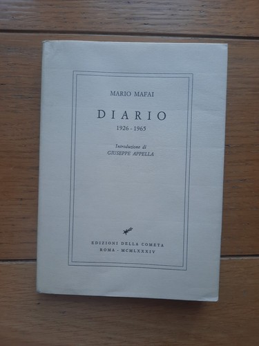 Mario mafai diario 1926 - diario, 1926-1965