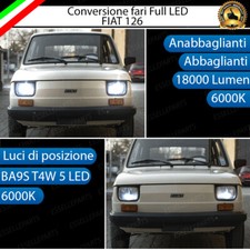CONVERSIONE FARI A LED R2 H5 FIAT 126 6000K BIANCO LED CANBUS ALTA LUMINOSITA
