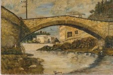 ANDREA FAVERO TREVISO 1837+1914 OLIO SU TAVOLA