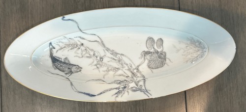 Piatto ovale vintage pesce - , e