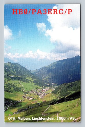 Radioamatore qsl hb0 pa3erc - radioamatore, hb0/pa3erc/p