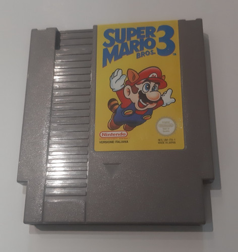 Cartuccia super mario bros - super,