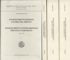 Studi di diritto romano e storia del diritto. Studi di diritto internazionale...