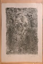 Vasco Bendini,  Litografia su carta, 1961, stampa 40x28cm.