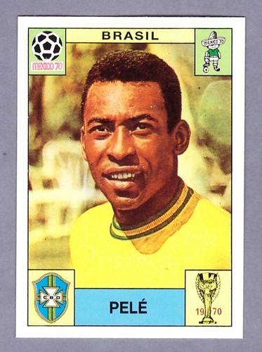 Pele brasil figurine panini - pele,