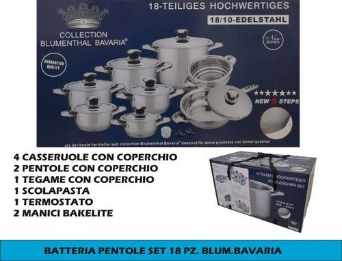 Batteria pentole antiad - batteria,