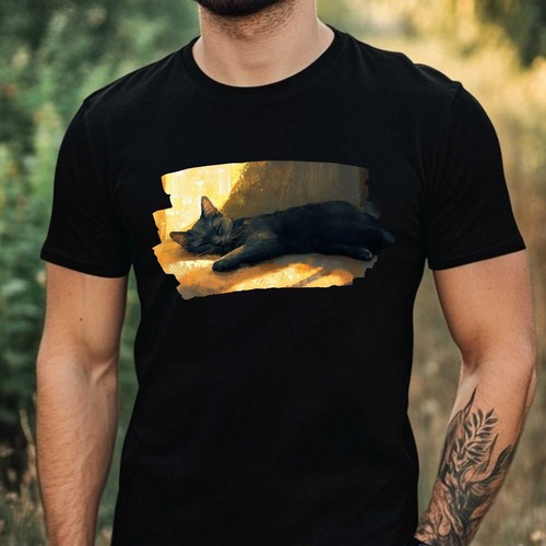 Shirt herren van gogh katze - t-shirt,