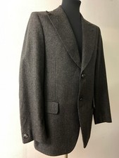 Blazer gessato grigio scuro