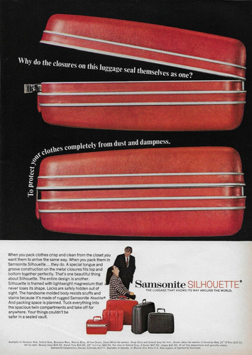 Valigia rossa samsonite 1967 - valigia,