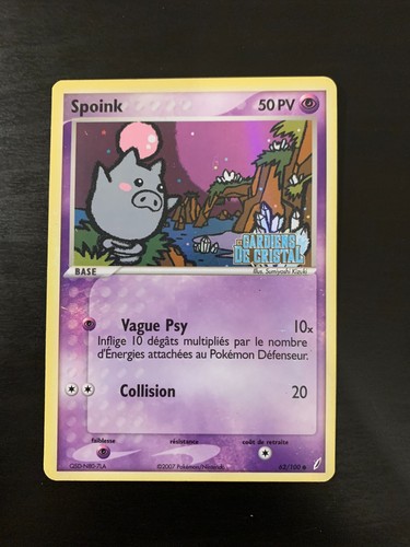Carte pokémon spoink 62 - carte,