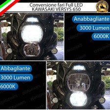CONVERSIONE FARO LED PER KAWASAKI VERSYS 650 2010-2014 ANABBAGLIANTE ABBAGLIANTE