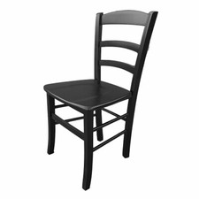 Sedia legno massello nera casa