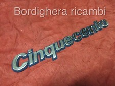 FIAT CINQUECENTO SPORTING SIGLA SCRITTA STEMMA TARGHETTA BADGE EMBLEM SCRIPT NEW