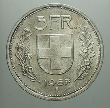 Svizzera 5 Franchi 1967