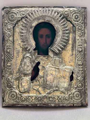 Icona russa tavola con - tavola, riza