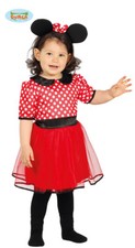 COSTUME TOPOLINA CARNEVALE ANIMALE VESTITO BAMBINA NEONATO UNISEX TOPA MINNIE