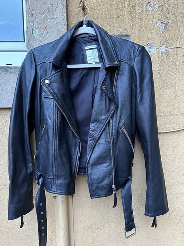 Zara giacca biker vera pelle - zara,