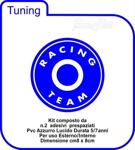 Adesivo racing team - racing,
