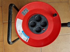 PROLUNGA ELETTRICA 40m CON AVVOLGICAVO - 4 PRESE MODELLO C