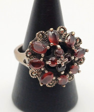 ANELLO D'EPOCA PRIMI '900 - PIETRA GRANATO NATURALE