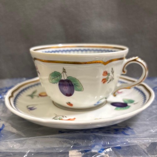 Tazza piattino frutta - e,