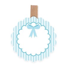 6 SEGNAPOSTO Fiocco Celeste