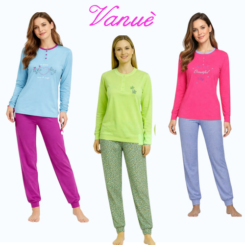 Pigiama donna cotone - , 100%