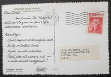 Cartolina promozionale Abbott Labs Caro Dottore per Pentothal Sodium spedita alle Hawaii
