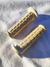 Coppia Manopole Bianche Tomaselli Per Vespa Ciao Moto Cross D'epoca Nos