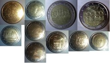 Monete 2 euro e 50 cent
