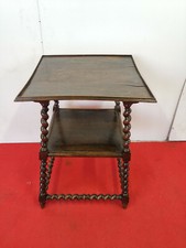 TAVOLINO IN NOCE GAMBA TORNITA A SPIRALE EPOCA 900'